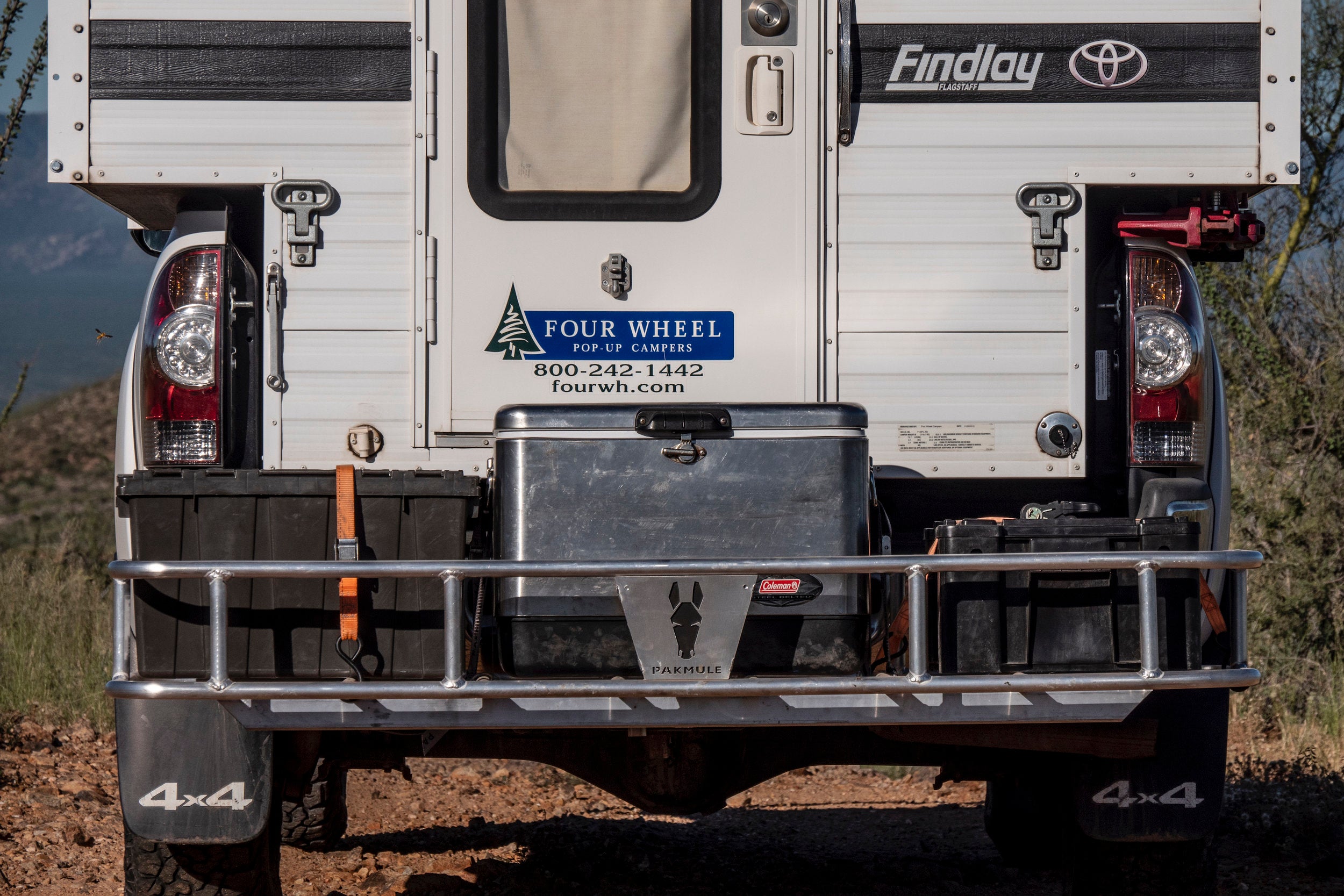 Pakmule hitch-mounted cargo basket