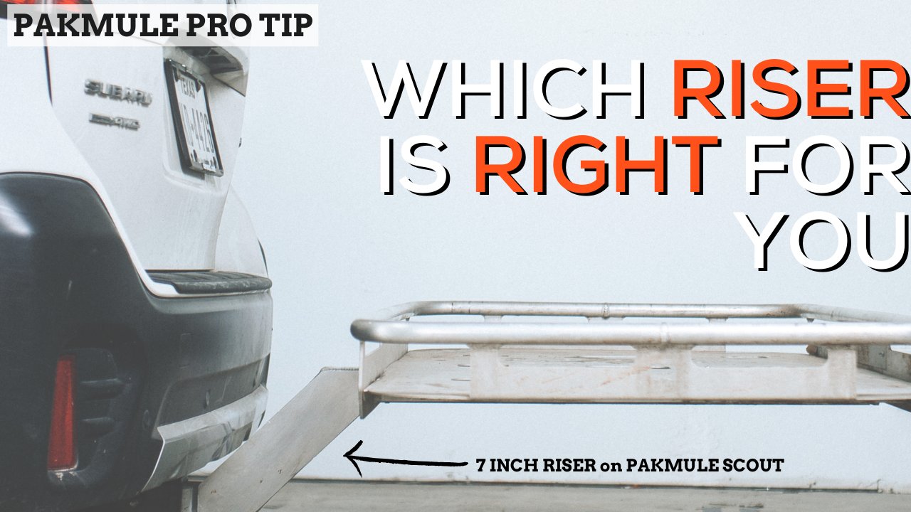 Scout 101 Riser Which Scout Riser is Right for You? – PAKMULE