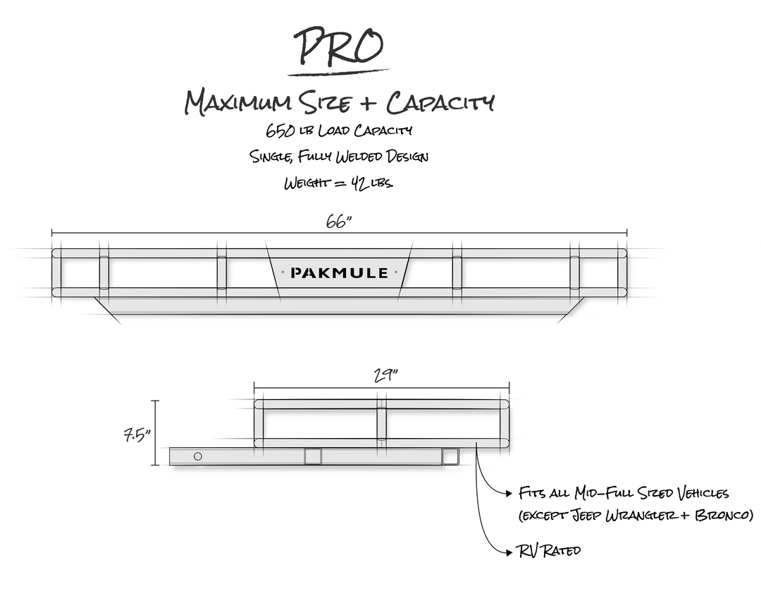 Pac Mule Racks Heavy-Duty Hitch Cargo Carriers | PAKMULE - Made in the USA – PAKMULE